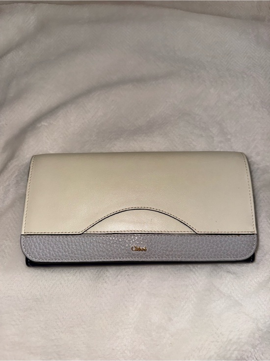 Chloe Handbags - Chloé colorblock leather long flap wallet